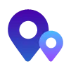 App Icon: Two Locations